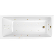 Акриловая ванна Whitecross Wave Slim 160x80 0111.160080.100.ULTRANANO.GL с гидромассажем