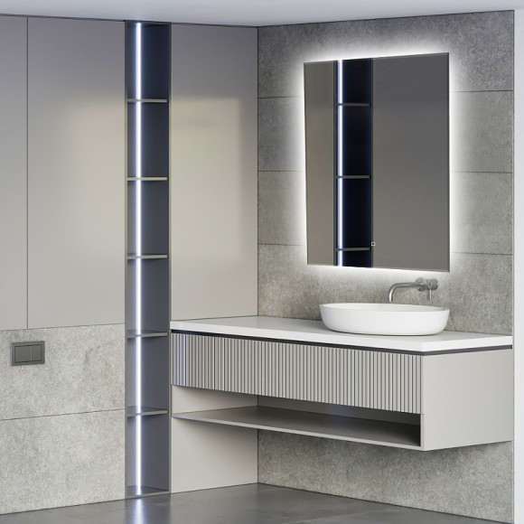 Зеркало Abber See 60 AG6103S-0.6 с подсветкой с сенсорным выключателем и диммером Зеркало Abber See 60 AG6103S-0.6 с подсветкой с сенсорным выключателем и диммером