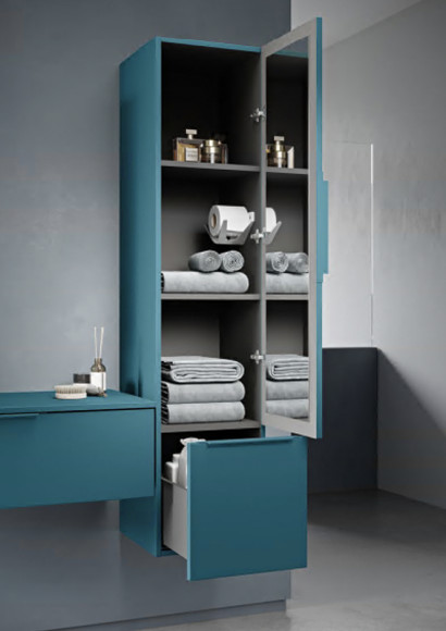 Шкаф пенал Cezares Premium 35 55504 подвесной Grigio nuvola Шкаф пенал Cezares Premium 35 55504 подвесной Grigio nuvola