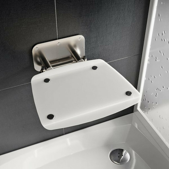 Сиденье для душа Ravak Ovo B II Opal B8F0000052 Прозрачно-белое Нержавеющая сталь Сиденье для душа Ravak Ovo B II Opal B8F0000052 Прозрачно-белое Нержавеющая сталь