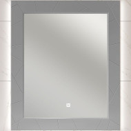 Зеркало Opadiris Луиджи 90 00-00006559  с подсветкой Серое матовое с бесконтактным выключателем и подогревом