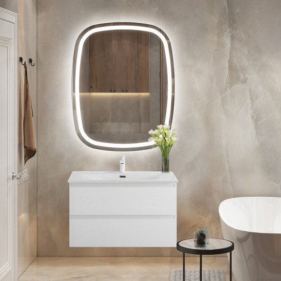 Тумба под раковину Cezares Molveno 90 MOLVENO-90-2C-SO-BG подвесная Bianco Ghiaccio