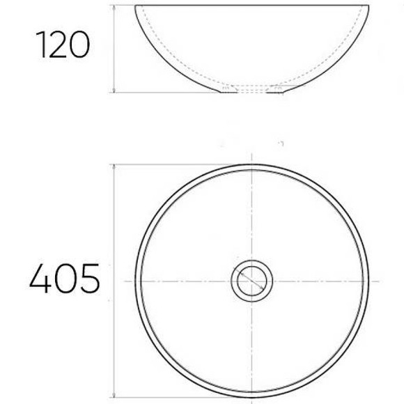 Раковина-чаша Bronze de Luxe 40 2008 Белая глянецевая с серо-золотым декором Раковина-чаша Bronze de Luxe 40 2008 Белая глянецевая с серо-золотым декором