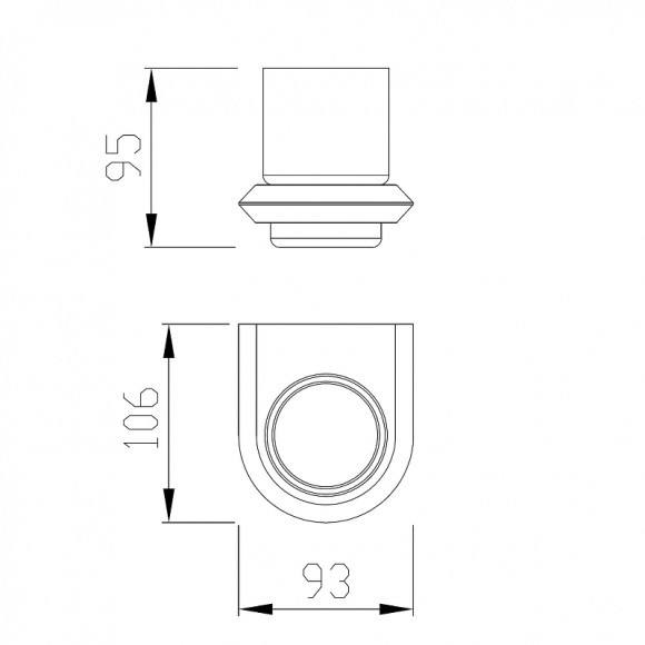 Стакан для зубных щеток Abber Nord AA1556B Черный матовый Стакан для зубных щеток Abber Nord AA1556B Черный матовый