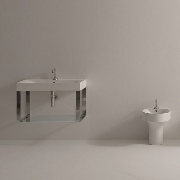 Раковина Kerasan Cento 80 353301*1 Белая