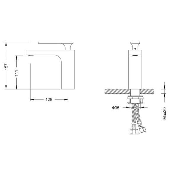 Смеситель для раковины Timo Torne 4361/17F Золото матовое Смеситель для раковины Timo Torne 4361/17F Золото матовое