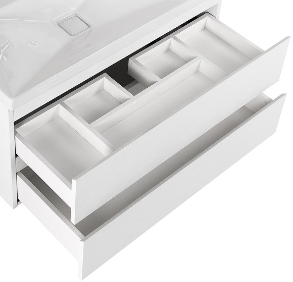 Тумба под раковину Cezares Molveno 80 MOLVENO-80-2C-SO-BG подвесная Bianco Ghiaccio