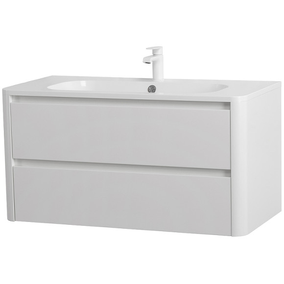 Тумба под раковину Cezares Relax 100 RELAX-1000-2C-SO-BL подвесная Bianco Lucido Тумба под раковину Cezares Relax 100 RELAX-1000-2C-SO-BL подвесная Bianco Lucido