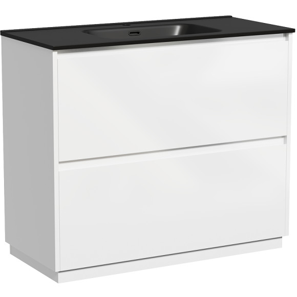 Тумба под раковину Sancos Libra Floor 100 LB100FW Белый глянец Тумба под раковину Sancos Libra Floor 100 LB100FW Белый глянец