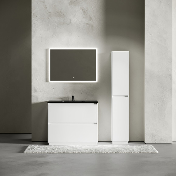Тумба под раковину Sancos Libra Floor 100 LB100FW Белый глянец Тумба под раковину Sancos Libra Floor 100 LB100FW Белый глянец