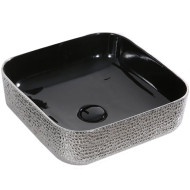 Раковина-чаша CeramaLux 38 D1303H020 Черная Серебро