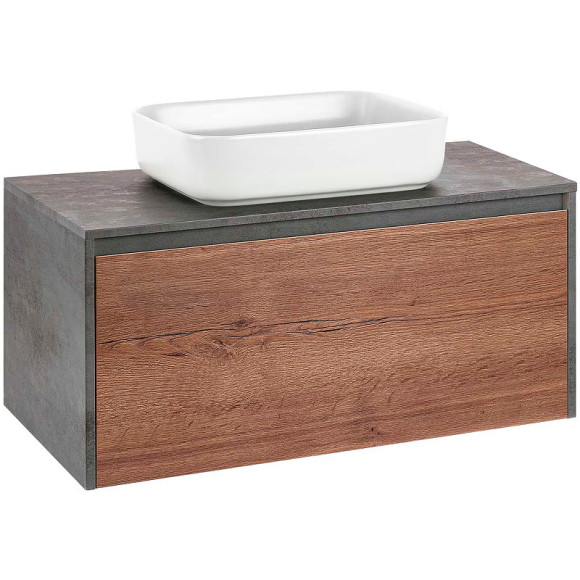 Тумба под раковину Vincea Mesa 100 VMC-2MS100TB подвесная T.Oak Beton Тумба под раковину Vincea Mesa 100 VMC-2MS100TB подвесная T.Oak Beton