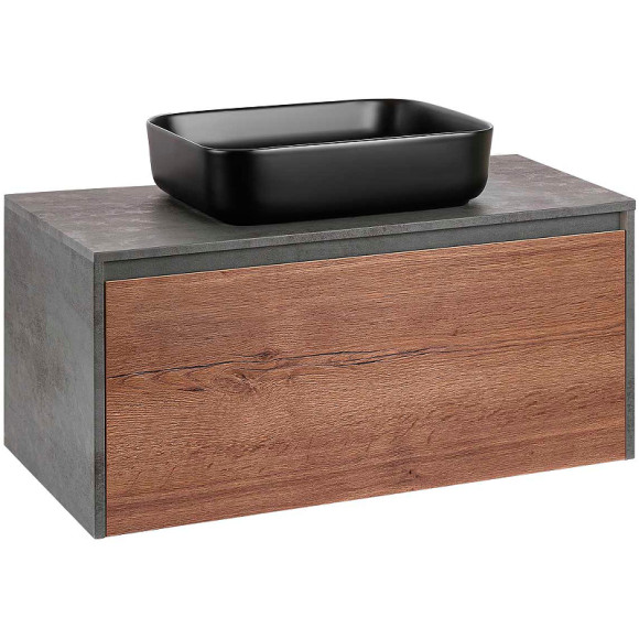 Тумба под раковину Vincea Mesa 100 VMC-2MS100TB подвесная T.Oak Beton Тумба под раковину Vincea Mesa 100 VMC-2MS100TB подвесная T.Oak Beton