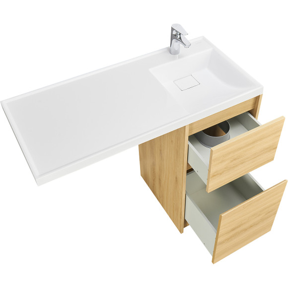 Тумба под раковину Aquaton Лондри 105 1A267001LH0C0 Дуб Сантана без фасада