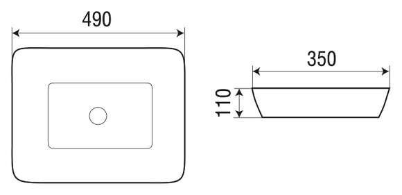 Раковина-чаша WeltWasser Elbach 2261 49 10000004560 Белый глянец Раковина-чаша WeltWasser Elbach 2261 49 10000004560 Белый глянец