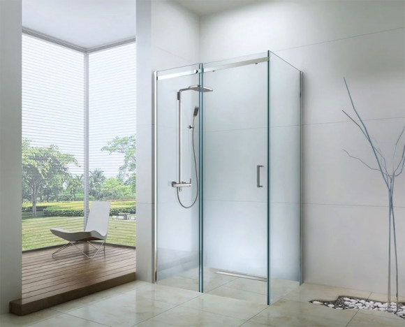 Душевой уголок Berges Melita 100х80 061015 профиль Хром стекло прозрачное Душевой уголок Berges Melita 100х80 061015 профиль Хром стекло прозрачное