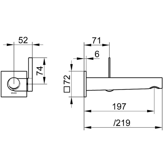 Смеситель для раковины Keuco IXMO Pure 59516 011102 Хром