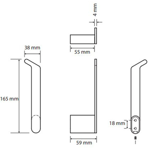Держатель запасного рулона Bemeta Organic 157112031 Хром Держатель запасного рулона Bemeta Organic 157112031 Хром