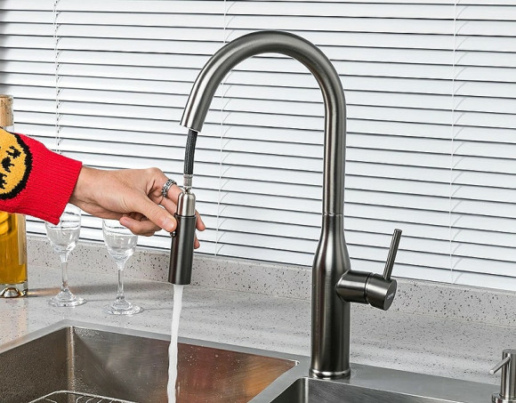 Смеситель для кухни Gappo G4398-41 Оружейная сталь Смеситель для кухни Gappo G4398-41 Оружейная сталь