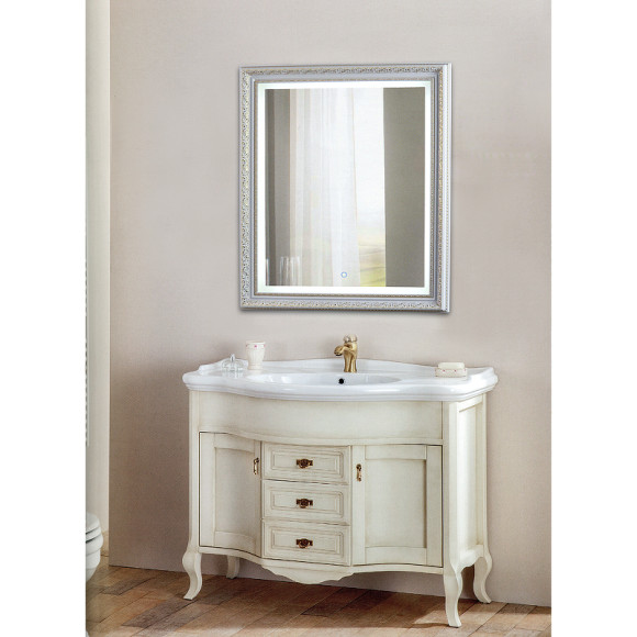 Зеркало Континент Verona 630х780 ЗЛП25 с подсветкой Белое с сенсорным выключателем Зеркало Континент Verona 630х780 ЗЛП25 с подсветкой Белое с сенсорным выключателем