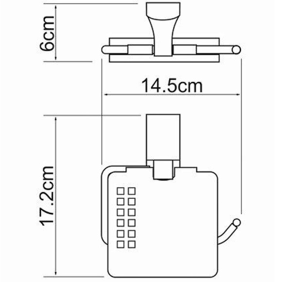 Держатель туалетной бумаги WasserKRAFT Exter K-5225 с крышкой Светлая бронза Держатель туалетной бумаги WasserKRAFT Exter K-5225 с крышкой Светлая бронза