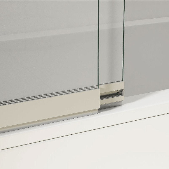 Шторка на ванну Vincea VSB 100х145 VSB-1E100CL профиль Хром стекло прозрачное