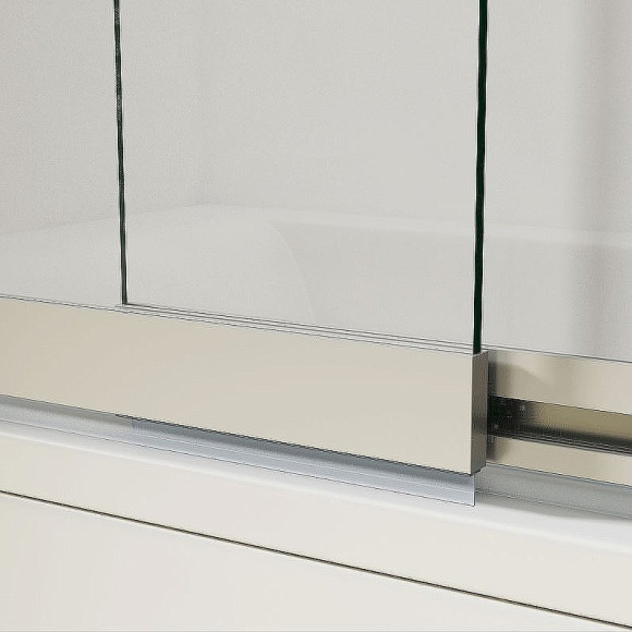 Шторка на ванну Vincea VSB 100х145 VSB-1E100CL профиль Хром стекло прозрачное