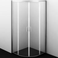 Душевой уголок WasserKRAFT Lippe 90x90 45S01 профиль Хром стекло прозрачное