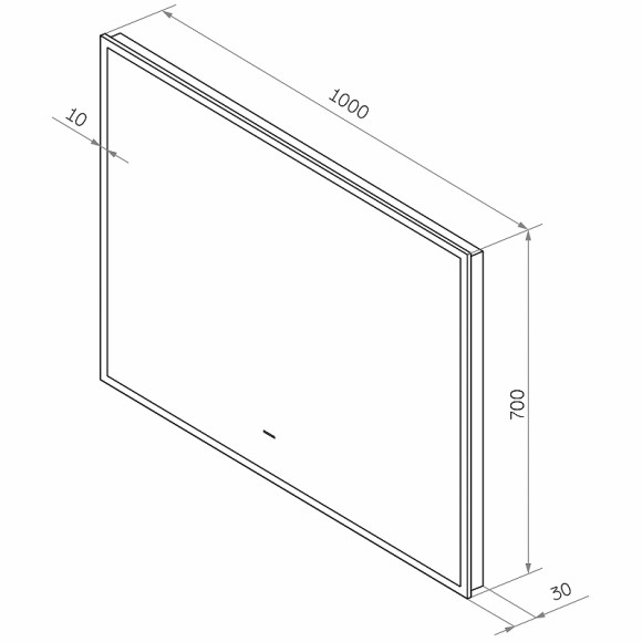 Зеркало Континент Amer 1000х700 ЗЛП1523 с подсветкой с бесконтактным выключателем Зеркало Континент Amer 1000х700 ЗЛП1523 с подсветкой с бесконтактным выключателем