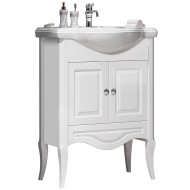 Тумба под раковину Opadiris Брунелла 65 00-00000474 Белая матовая Тумба под раковину Opadiris Брунелла 65 00-00000474 Белая матовая