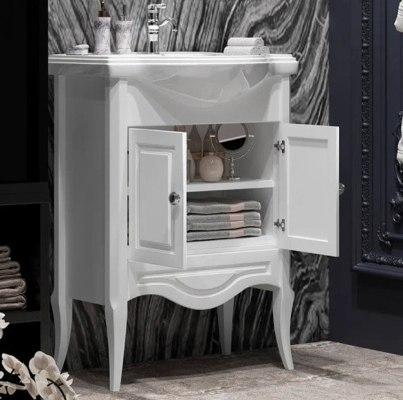 Тумба под раковину Opadiris Брунелла 65 00-00000474 Белая матовая