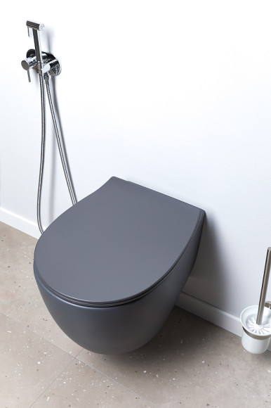 Унитаз Allen Brau Fantasy 4.11004.AN подвесной Антрацит без сиденья