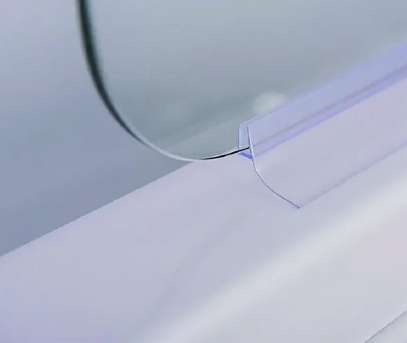 Шторка на ванну Esbano ES-1412 120 ESDV1412 профиль Хром стекло прозрачное