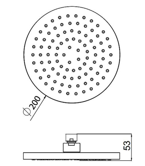 Верхний душ AM.PM Tender F0500400 Хром