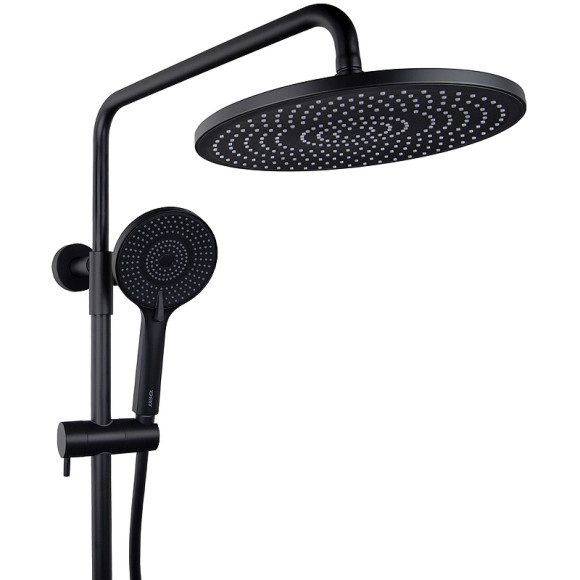 Душевая система Kaiser Serio 05382-9 с термостатом Черная матовая Душевая система Kaiser Serio 05382-9 с термостатом Черная матовая
