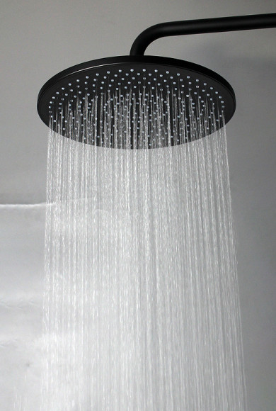 Душевая система Kaiser Serio 05382-9 с термостатом Черная матовая Душевая система Kaiser Serio 05382-9 с термостатом Черная матовая