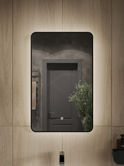 Зеркало Orange Black 50 BL-50ZE с подсветкой с сенсорным выключателем Зеркало Orange Black 50 BL-50ZE с подсветкой с сенсорным выключателем