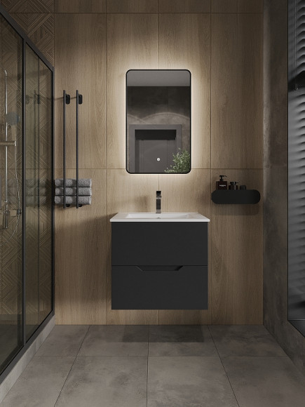 Зеркало Orange Black 50 BL-50ZE с подсветкой с сенсорным выключателем Зеркало Orange Black 50 BL-50ZE с подсветкой с сенсорным выключателем