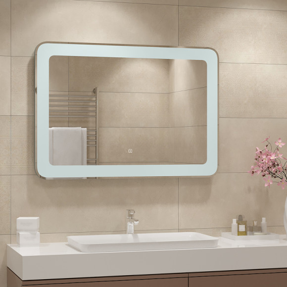 Зеркало Континент Velvette 1000x700 ЗЛП466 с подсветкой с сенсорным выключателем Зеркало Континент Velvette 1000x700 ЗЛП466 с подсветкой с сенсорным выключателем