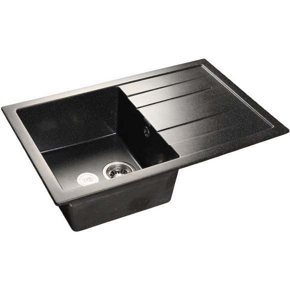 Кухонная мойка GranFest Quadro GF-Q780L Черная