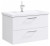 Тумба под раковину Aqwella Манчестер 80 MAN01082 подвесная Белый глянец