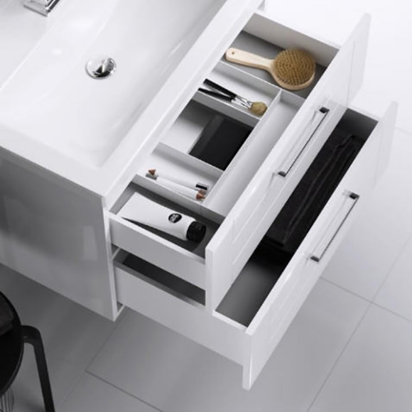 Тумба под раковину Aqwella Манчестер 80 MAN01082 подвесная Белый глянец Тумба под раковину Aqwella Манчестер 80 MAN01082 подвесная Белый глянец