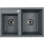 Кухонная мойка Aquaton Делия 78 DBL 1A723132DE230 Серый
