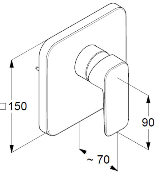 Смеситель для душа Kludi Pure Style 404200575 Хром