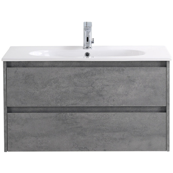 Тумба под раковину BelBagno Kraft 100 KRAFT-1000-2C-SO-CG подвесная Cemento Grigio