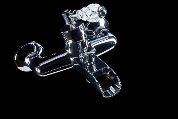 Смеситель для ванны Boheme Vogue Crystal 223-CRST Хром Смеситель для ванны Boheme Vogue Crystal 223-CRST Хром