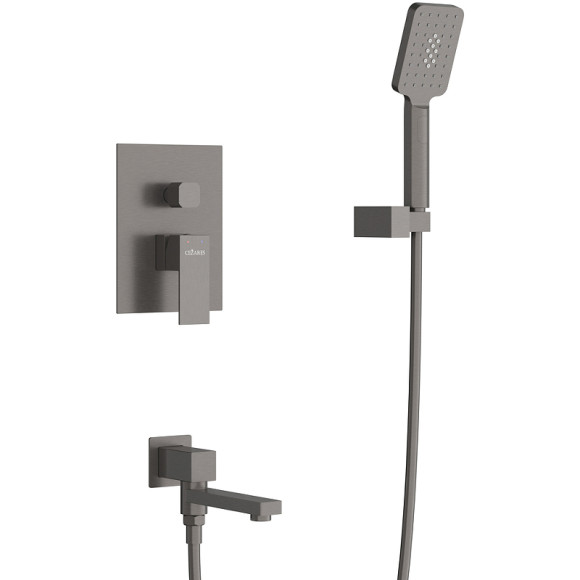 Душевая система Cezares Slider SLIDER-VDSET-GM Оружейная сталь Душевая система Cezares Slider SLIDER-VDSET-GM Оружейная сталь