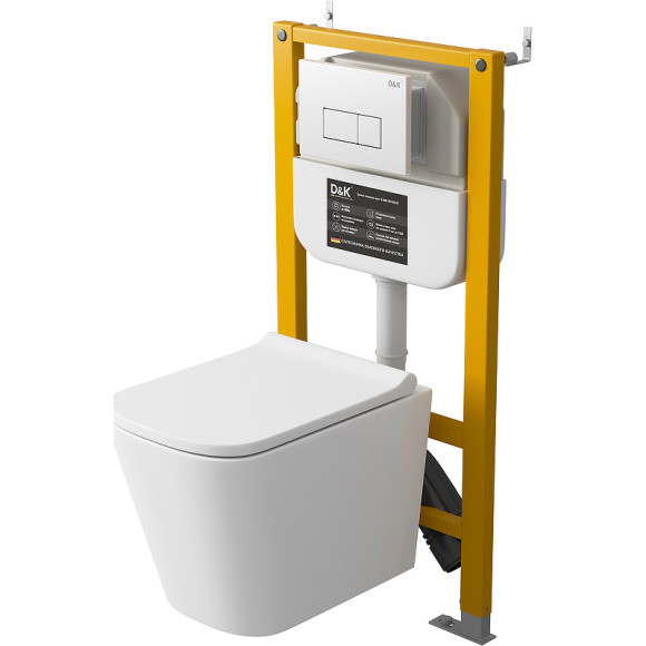 Инсталляция D&K DI8050127 для унитаза без клавиши смыва Инсталляция D&K DI8050127 для унитаза без клавиши смыва
