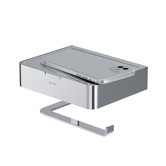 Держатель для туалетной бумаги AM.PM Inspire 2.0 A50A341500 с полкой с контейнером Хром Держатель для туалетной бумаги AM.PM Inspire 2.0 A50A341500 с полкой с контейнером Хром