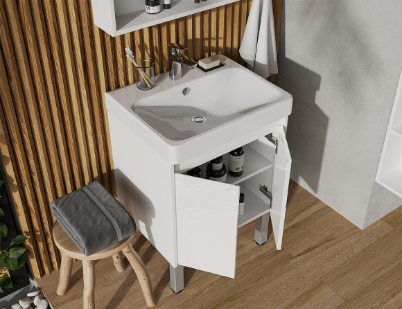 Тумба под раковину Aquaton Сканди Doors 55 1A278801SD010 Белая